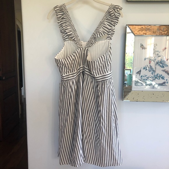 NWT Madewell Striped Ruffle Strap Empire Dress - Picture 6 of 6